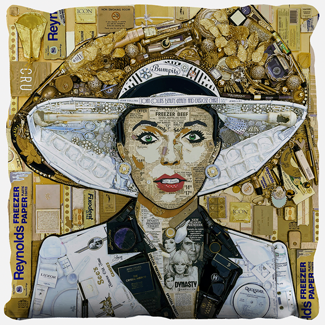 Joan Collins / Zebra Pillow