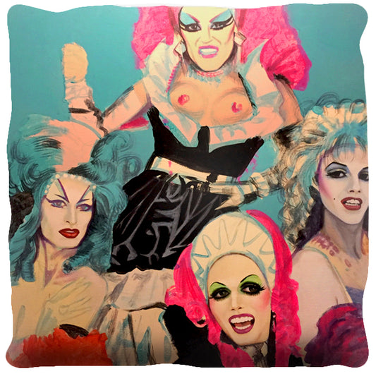 Sluts A-Go-Go Pillow