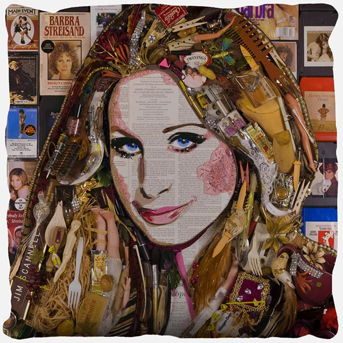 Neil Diamond / Barbra Streisand Pillow