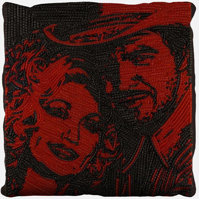 Burt and Dolly Pillow