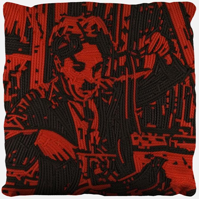 Charlie Chaplin Pillow