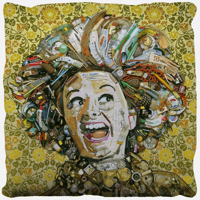 Phyllis Diller "Gold" Pillow