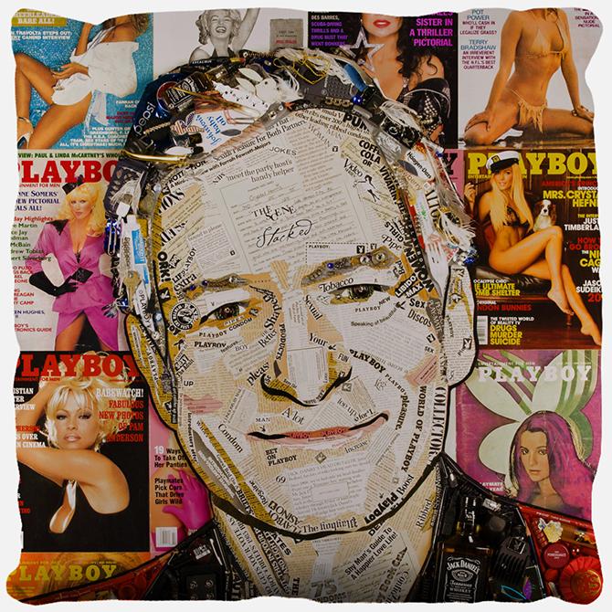 Hugh Hefner Pillow