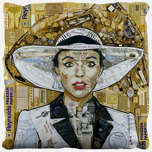 Joan Collins / Zebra Pillow